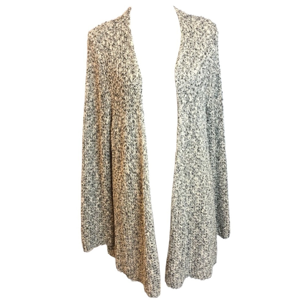 J Jill Longer Heather Cotton Blend Knit Cardigan Sweater XL